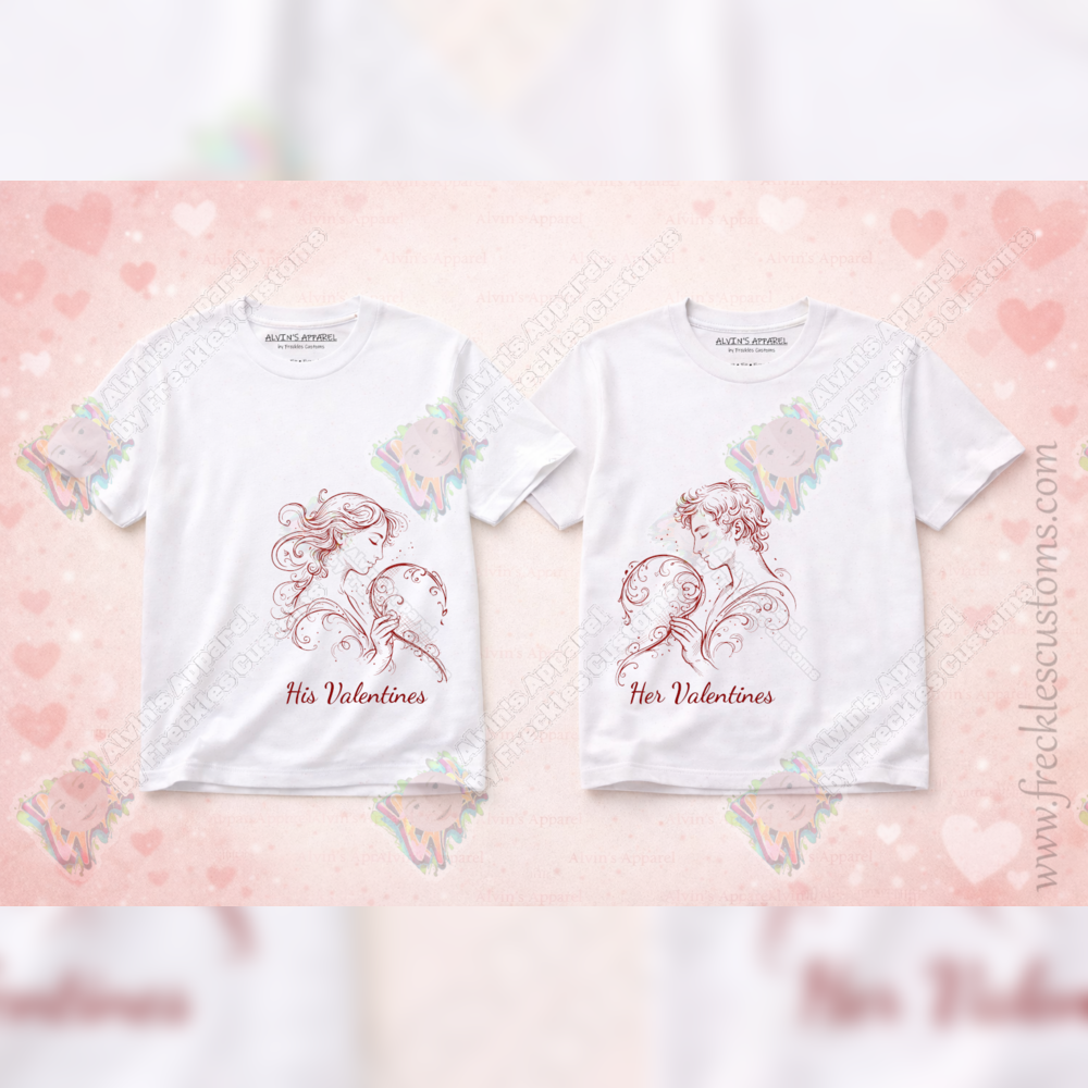 Paired Muse — Valentine’s Duet Tee Set — Classic Portrait