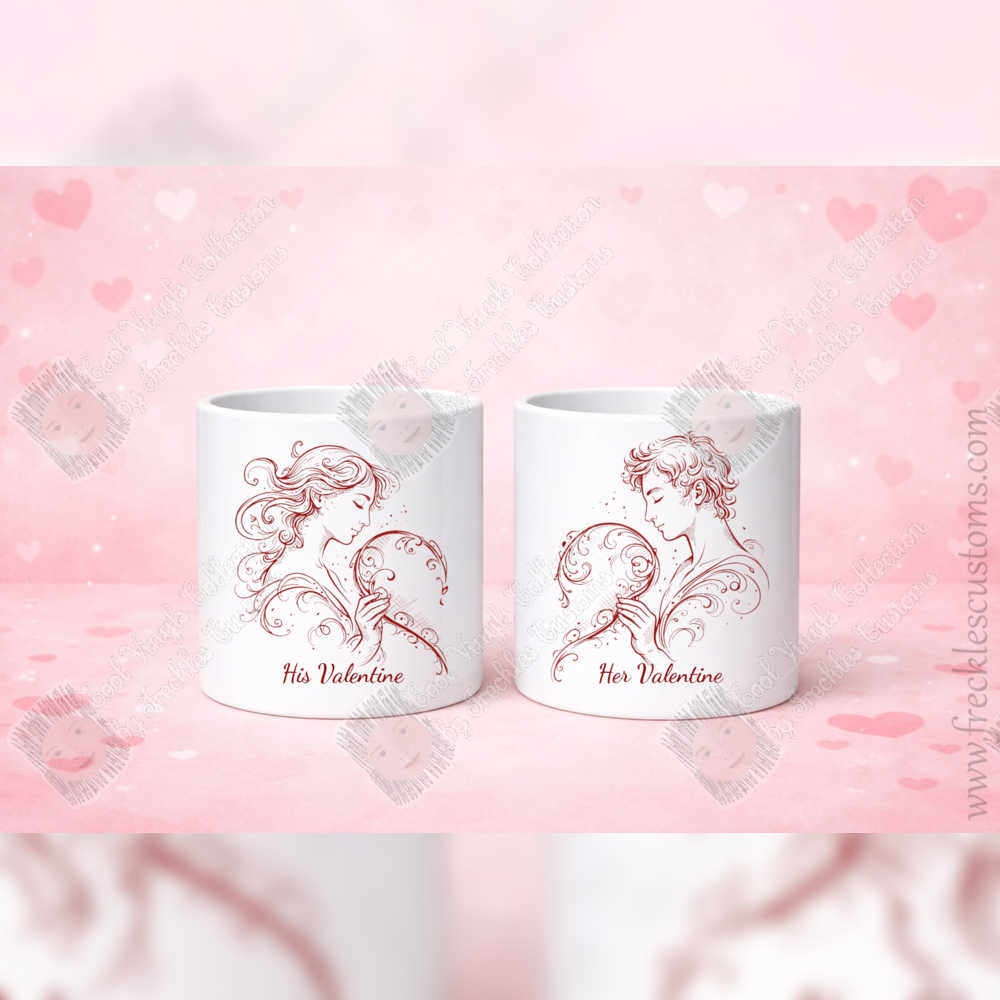 Paired Muse — Valentine’s Duet 15oz Mug Set — Classic Portrait