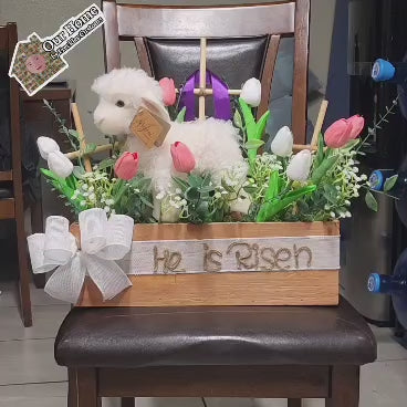 Our Home - Easter Lamb Centerpiece| Home Decor | Holidays